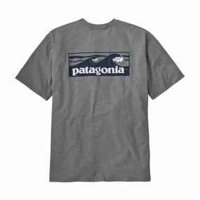 Mens Patagonia Boardshort Logo Pocket Responsibili-Tee Movie Night