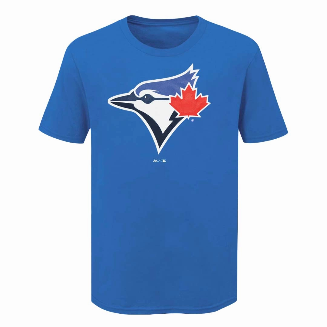 MLB - Men's Toronto Blue Jays Full Beak T-Shirt (XVML0BKMSC3A1PB 43RYL) Raglan Sleeve Cut Knit Grid Mesh