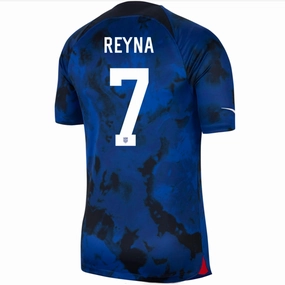 Active Hours Breeze Control Nike United States Gio Reyna Authentic Match Away Jersey 22/23 (Bright Blue/White)