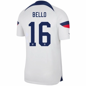 Breath Panel Nike United States Authentic Match George Bello Home Jersey 22/23 (White/Loyal Blue)