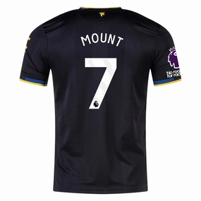 Athletic Look adidas Mount Men's Manchester United Authentic Third Jersey 25/26 w/ NRFR   EPL Patches (Black)
