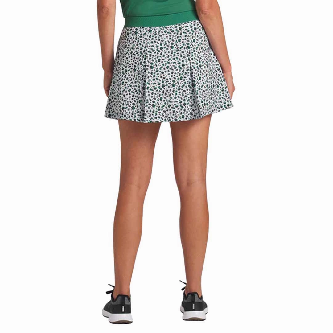 Minimalist Raglan Sleeve Puma - Women's Pleated Leopard Skirt (623883 01)