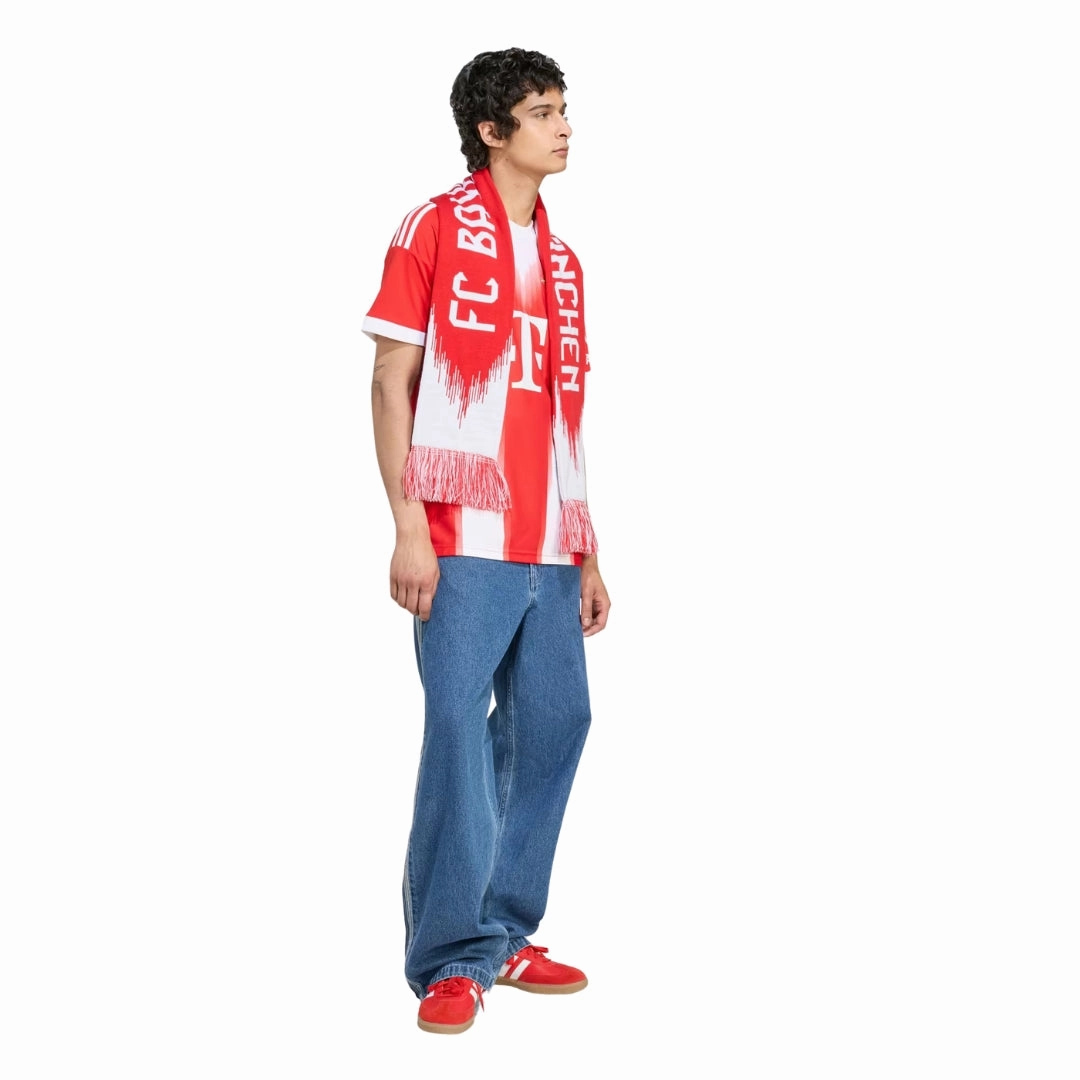 adidas Bayern Munich Kimmich Home Jersey w/ Champions League Patches 25/26 (Red) Micro Perforated Ventilation