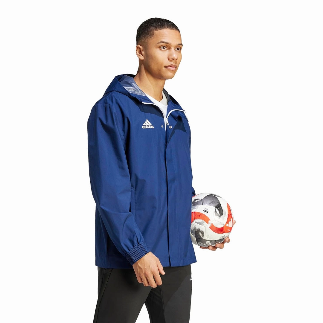 Multipanel Construction Training Fit adidas - Men's Entrada 22 All Weather Jacket (H57472)