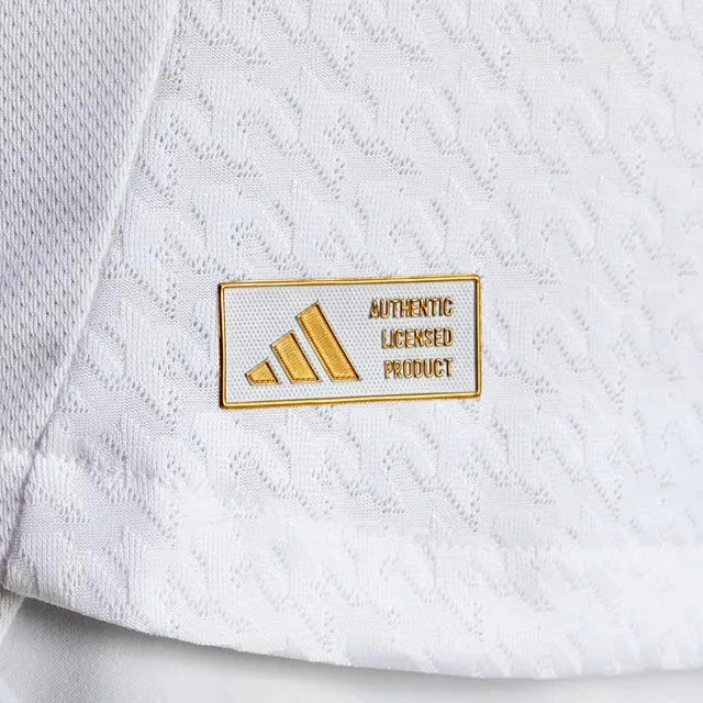 Walk Friendly adidas Brahim Real Madrid Authentic Home Jersey w/ La Liga Patches 24/25 (White/Black)