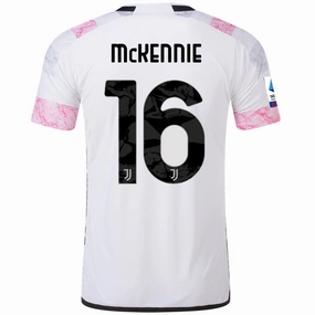 Game Vibes Quick Release Ventilation adidas Juventus Weston Mckennie Away Jersey w/ Serie A 23/24 (White)
