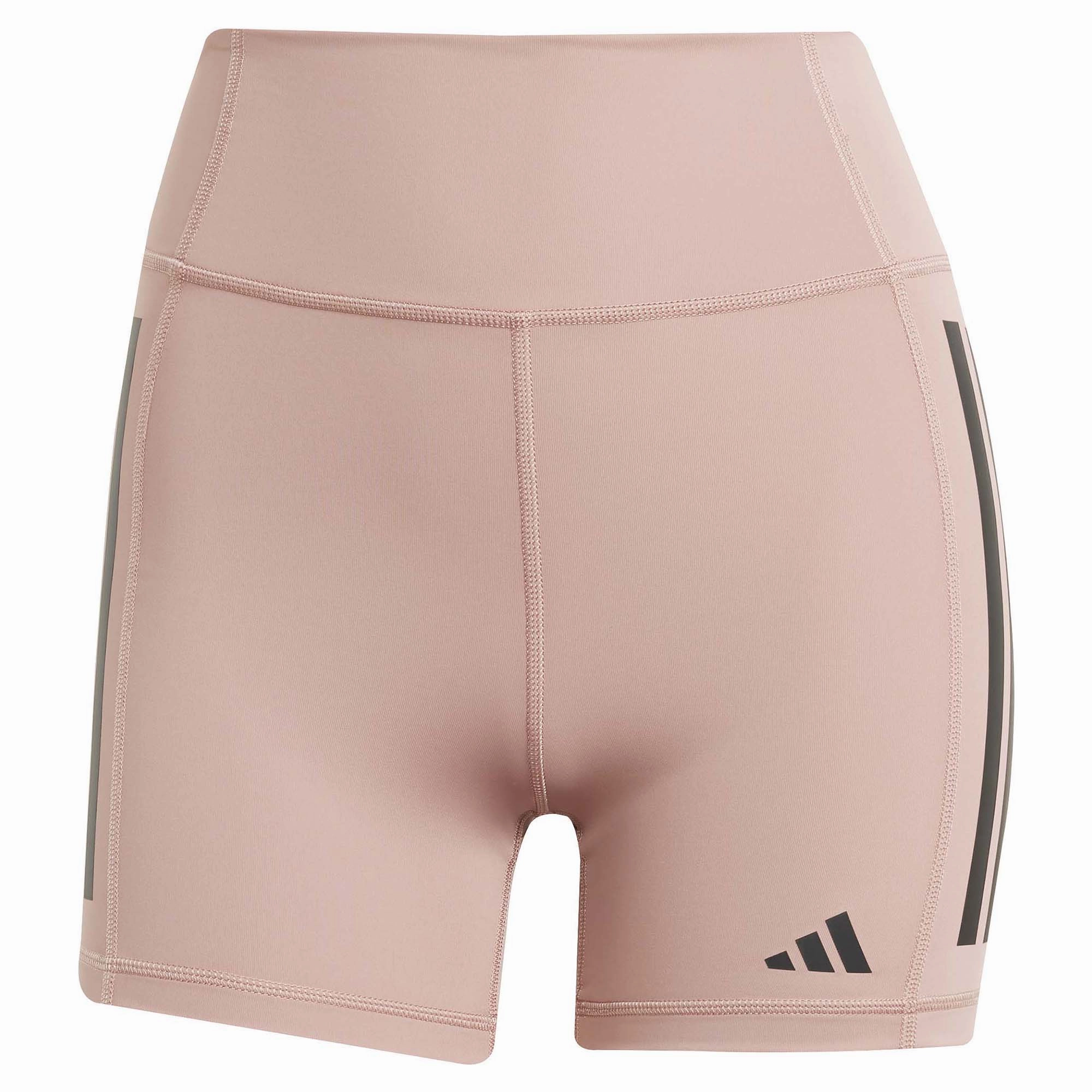 Women's Optime 3-Stripes 1/4 4 Inch Bike Shorts Non Binding Leg Openings