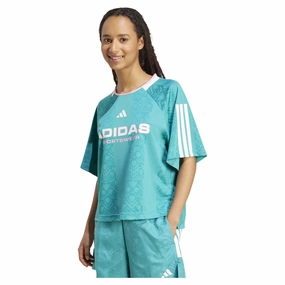 Women's Tiro X Common Goal Jaquard Tee Smooth Jersey Texture