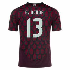 Mesh Panel Adidas Mens Mexico Guillermo Ochoa Home Jersey 24/25 (Multicolor)