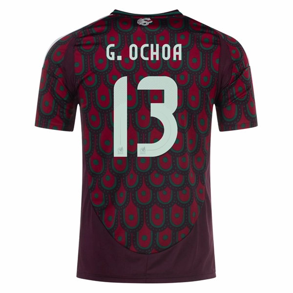 Adidas Mens Mexico Guillermo Ochoa Home Jersey 24/25 (Multicolor) Slim Profile