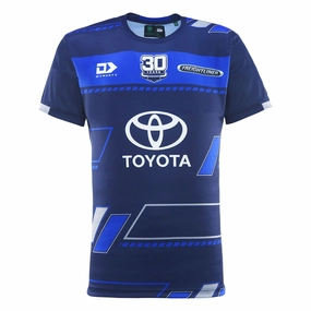 Men's NRL North Queensland Cowboys 2025 Training Tee Breathable fabric Elasticized Cuffs
