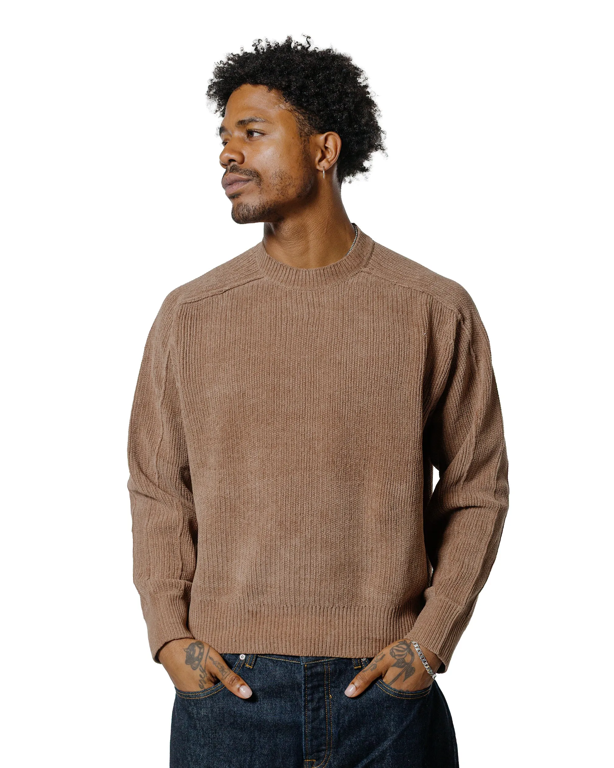 Autumn Wear St??ssy Exposed Seam Sweater Brown