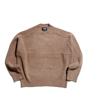 Petite Cut Casual apparel St??ssy Exposed Seam Sweater Brown