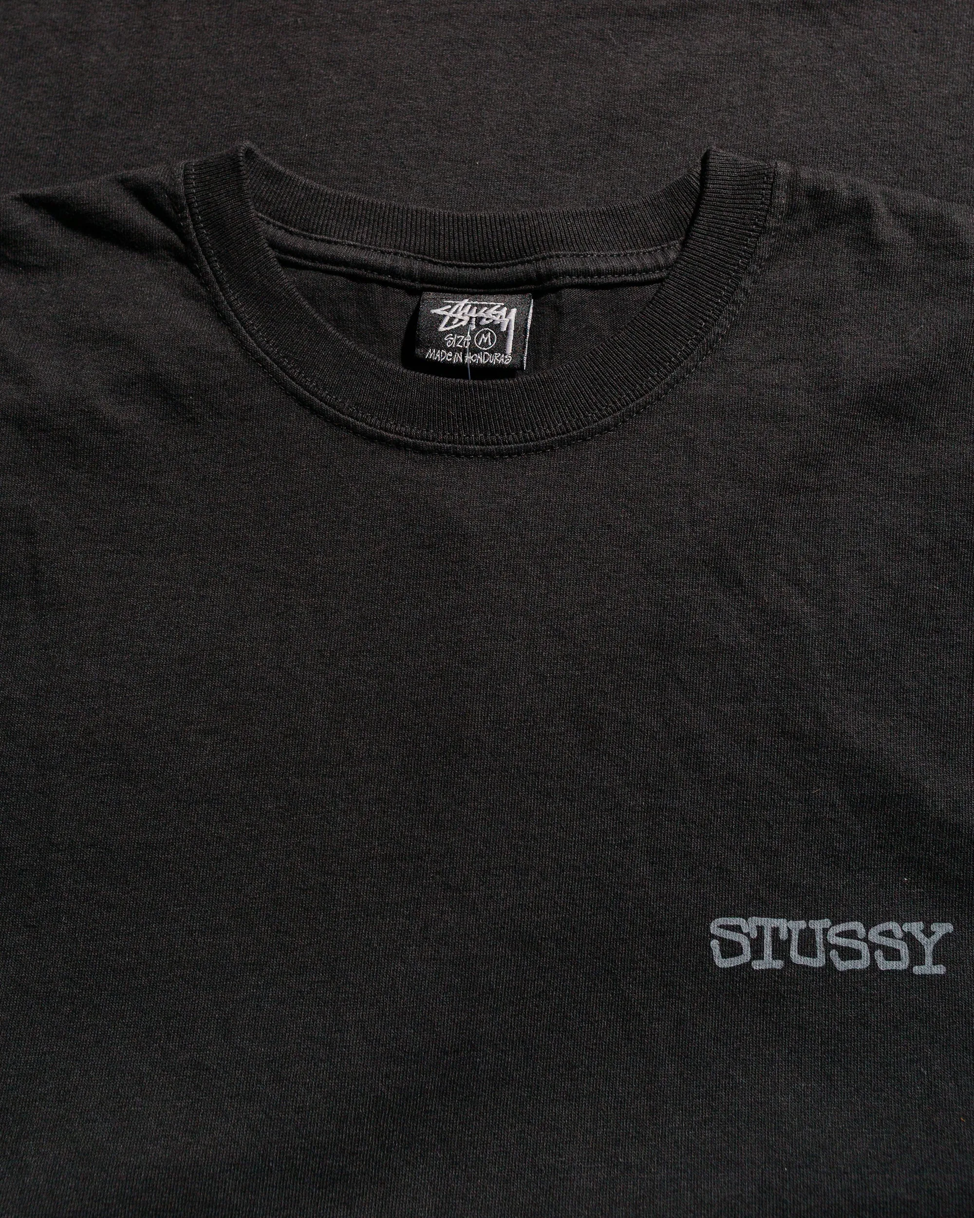 Cozy and Comfortable St??ssy Jumbo Pigment Dyed Tee Black
