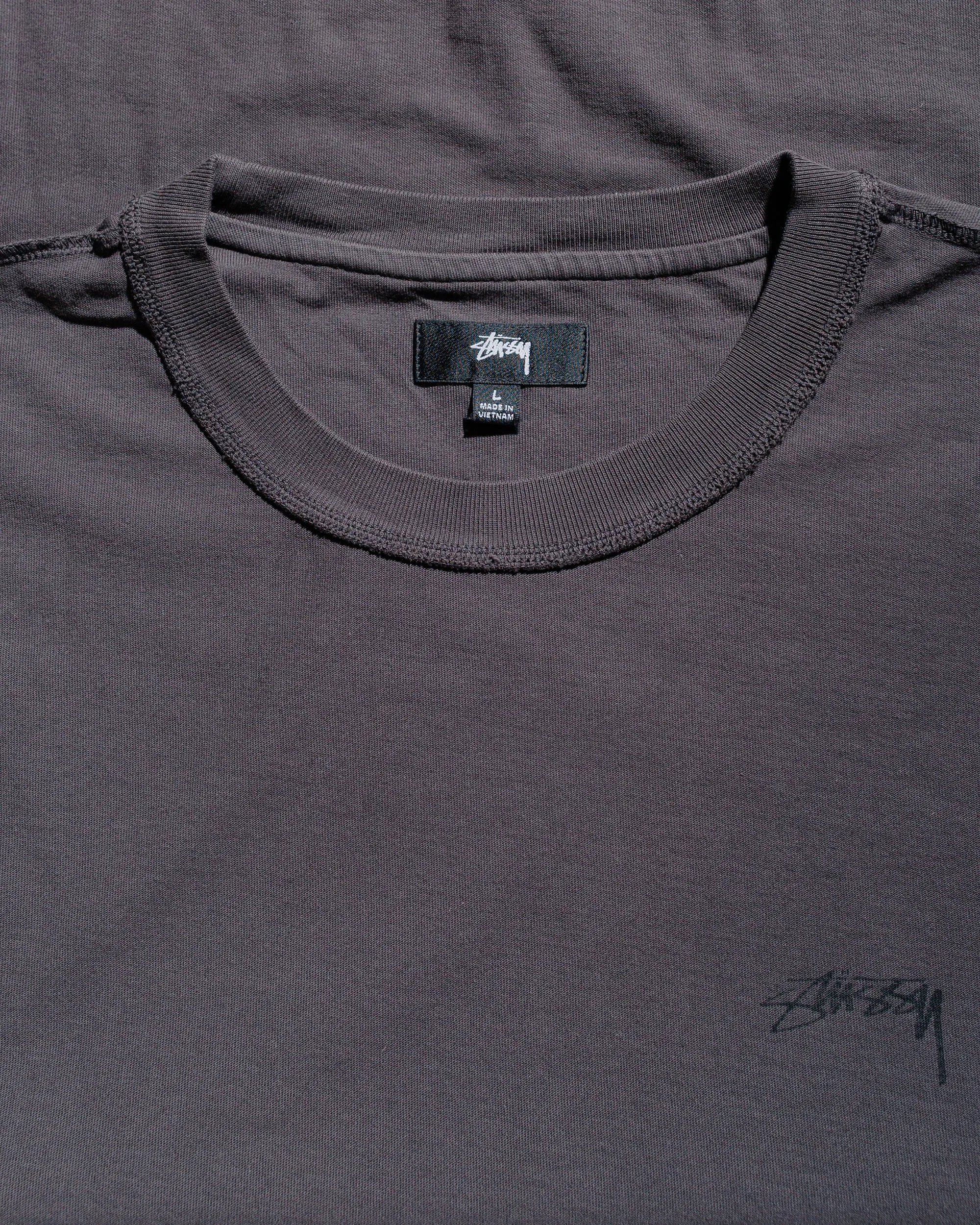 Spandex Enhanced Elasticity Chic Cut St??ssy Lazy LS Tee Vintage Black