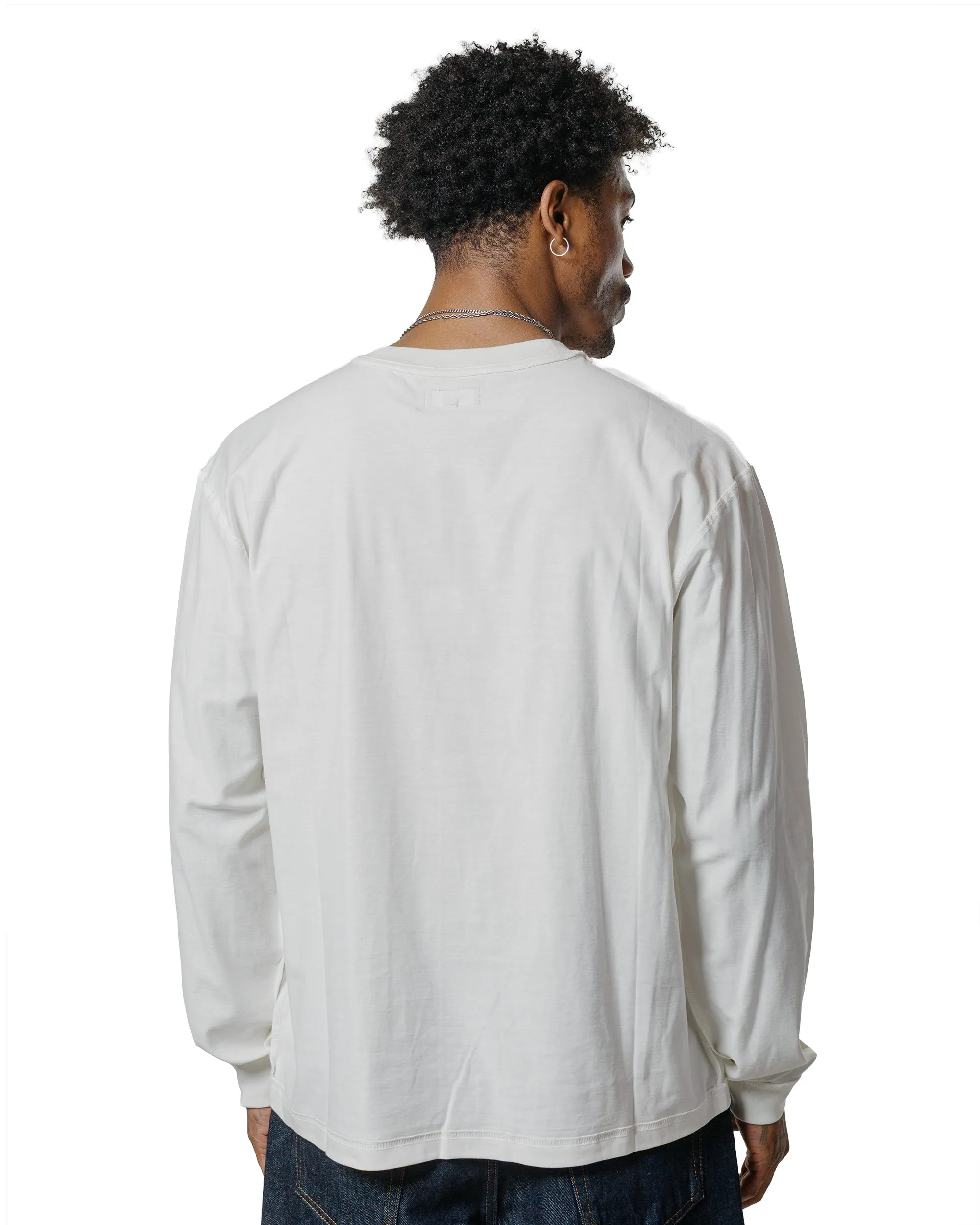 St??ssy Lazy LS Tee White Modern and Soft