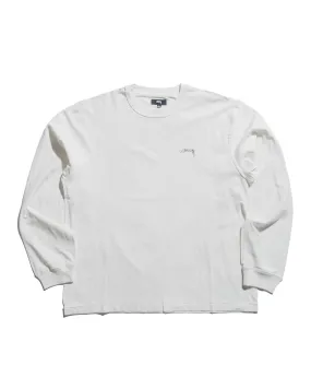 St??ssy Lazy LS Tee White Thermoregulating Fabric