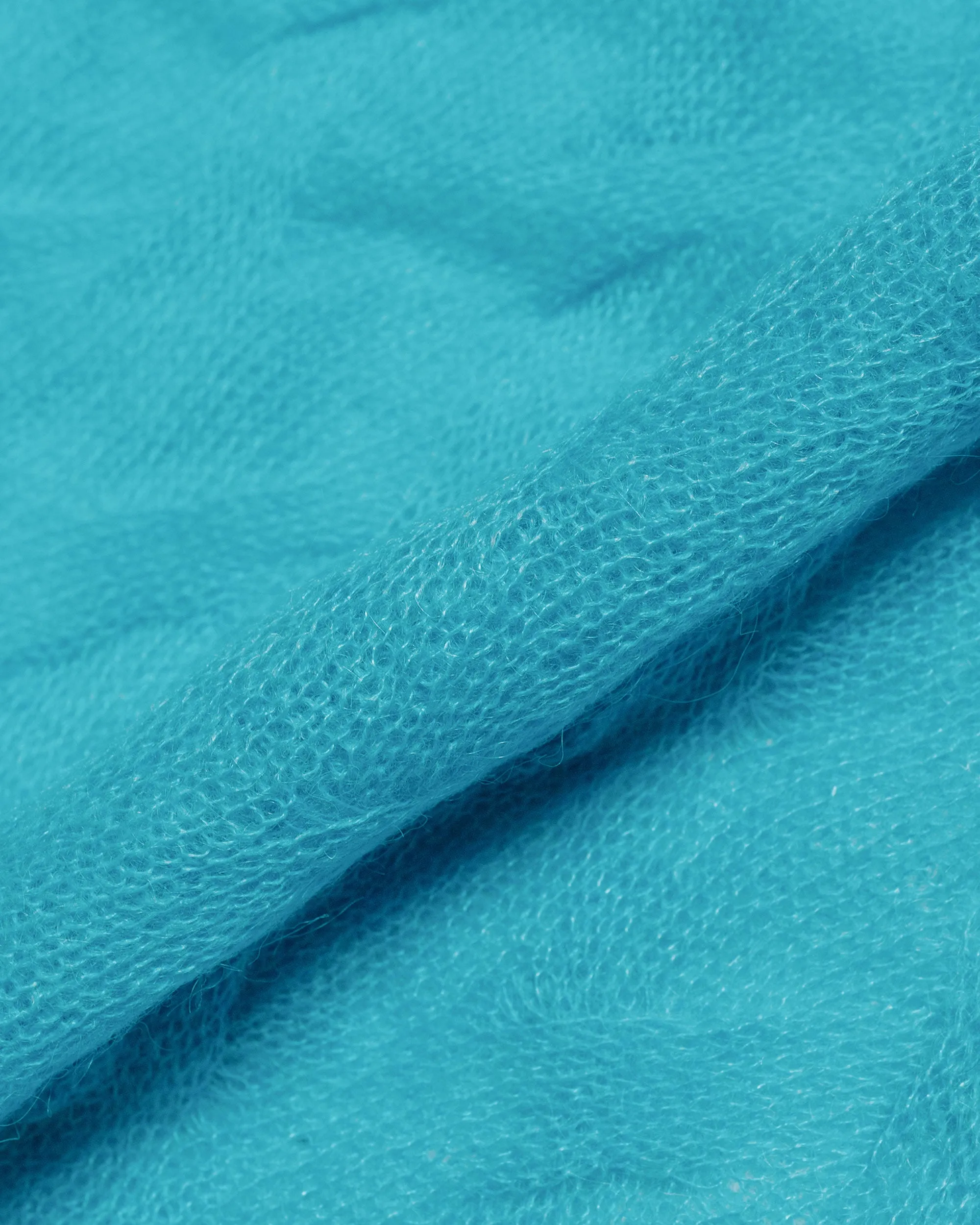 Coffee Shop City Casual St??ssy Loose Knit Cross Cable Cyan