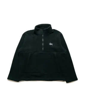 product marketing St??ssy Polar Fleece Half Zip Mock Neck Black