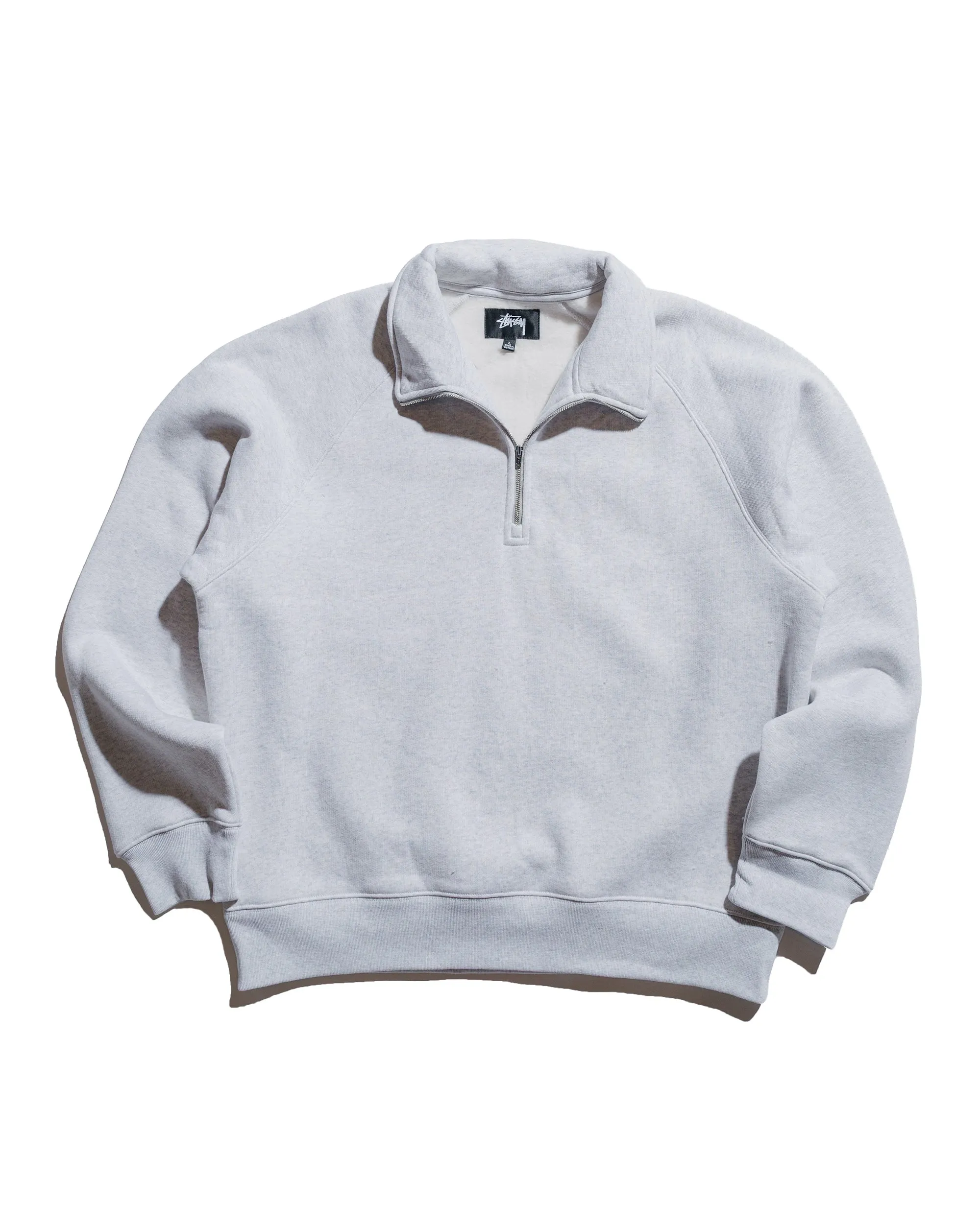 Relaxing Wear St??ssy Relaxed Half Zip Ash Heather