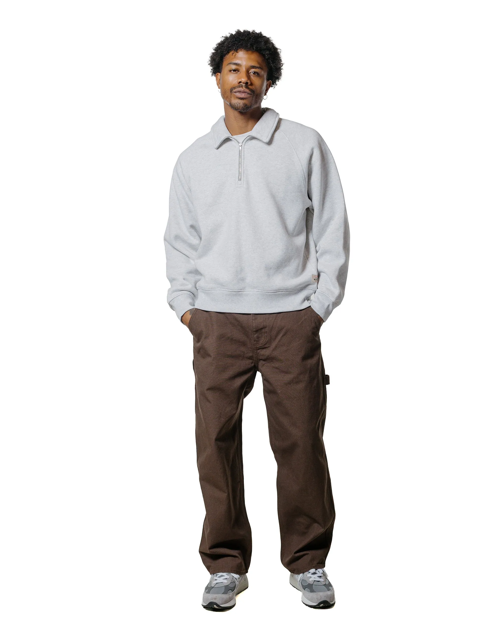 Daily Active Travel Companion St??ssy Relaxed Half Zip Ash Heather