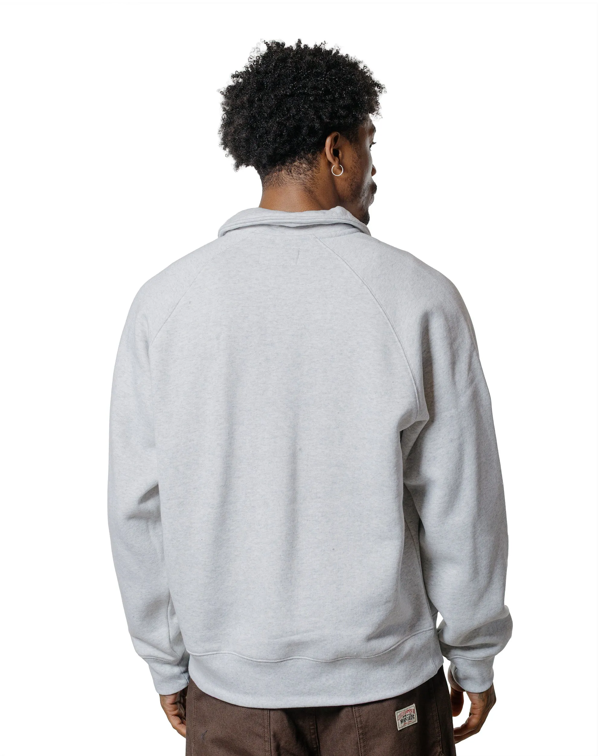 St??ssy Relaxed Half Zip Ash Heather product clip convenience product fluffy softness
