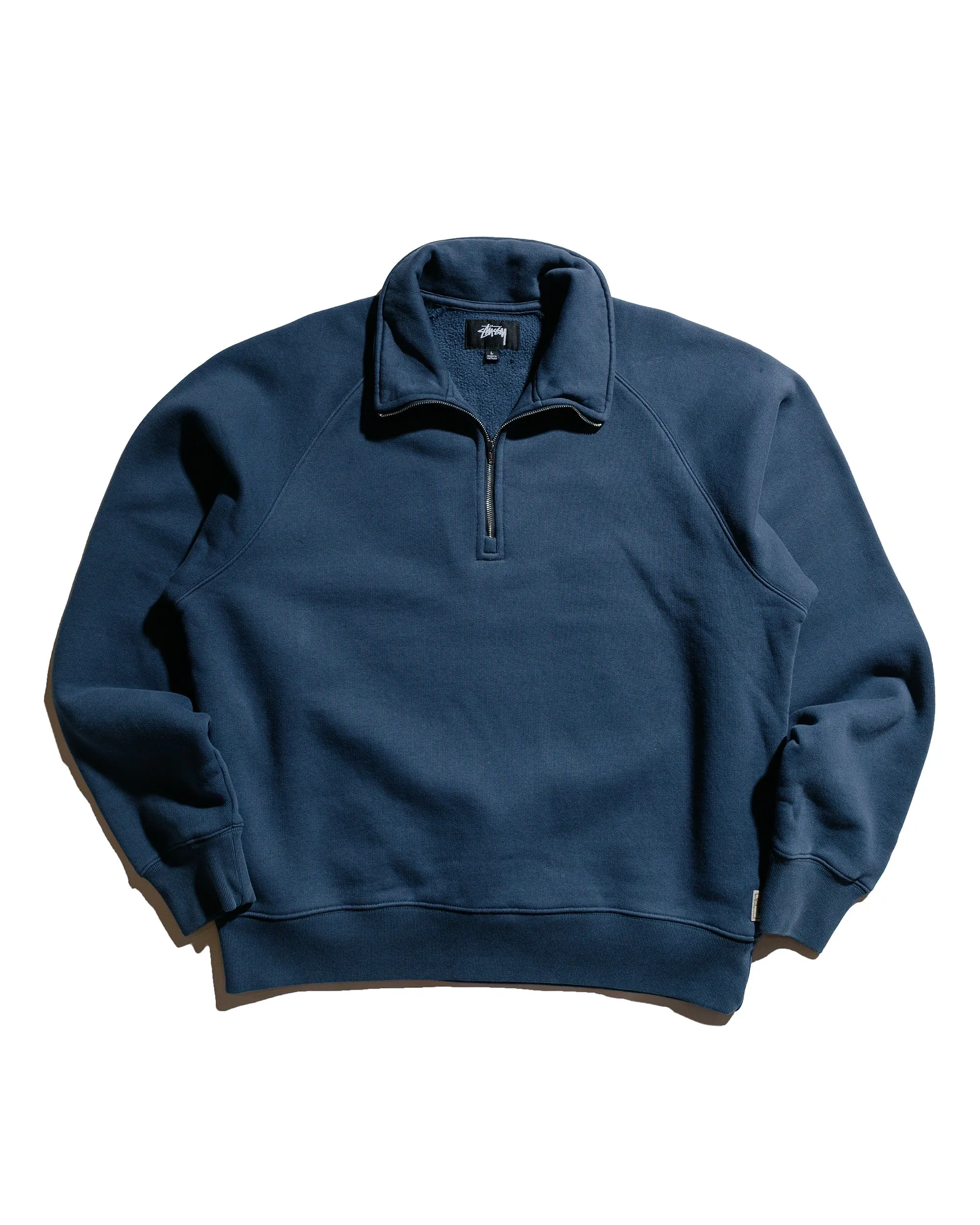 St??ssy Relaxed Half Zip Navy Anti Odor right for outdoor activities
