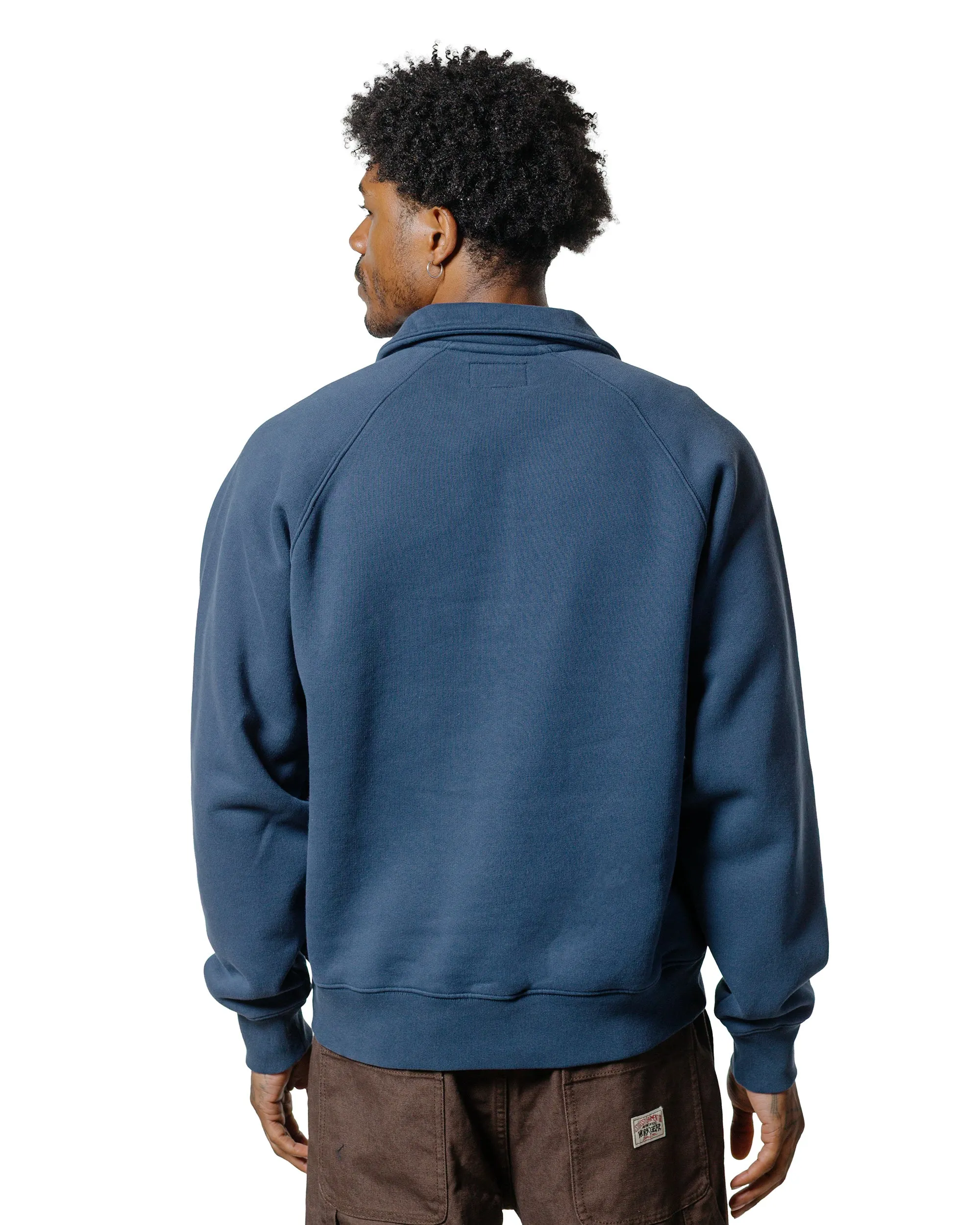 St??ssy Relaxed Half Zip Navy Performance Ready product sustainable future