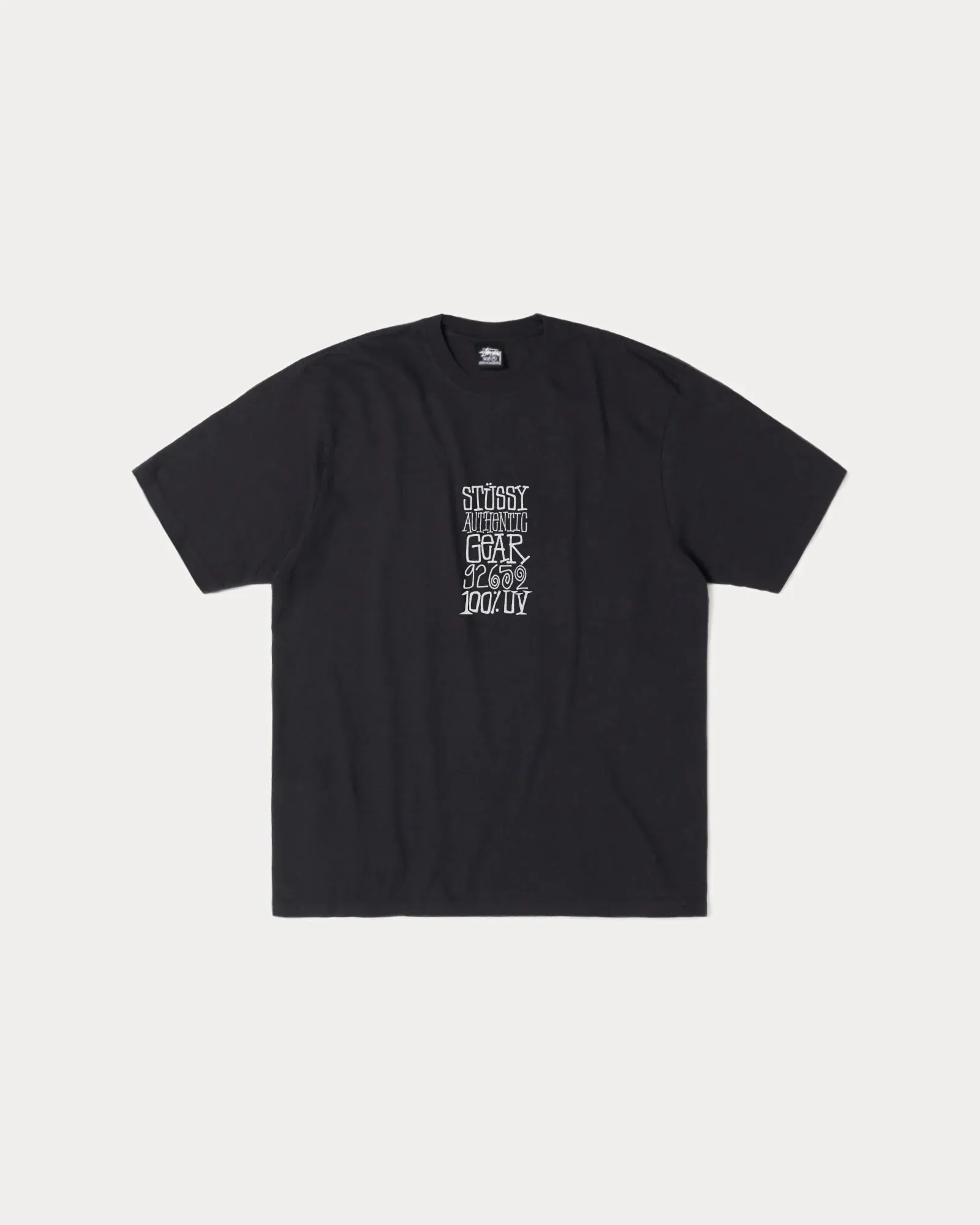Stussy "Authentic Gear Pig. Dyed Tee" M - Faded Black Downtown Cool Team Vibe