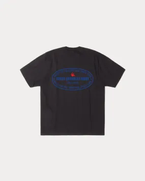 Stussy "Authorized Tee" M - Black Green Soul FlexibleMaterial