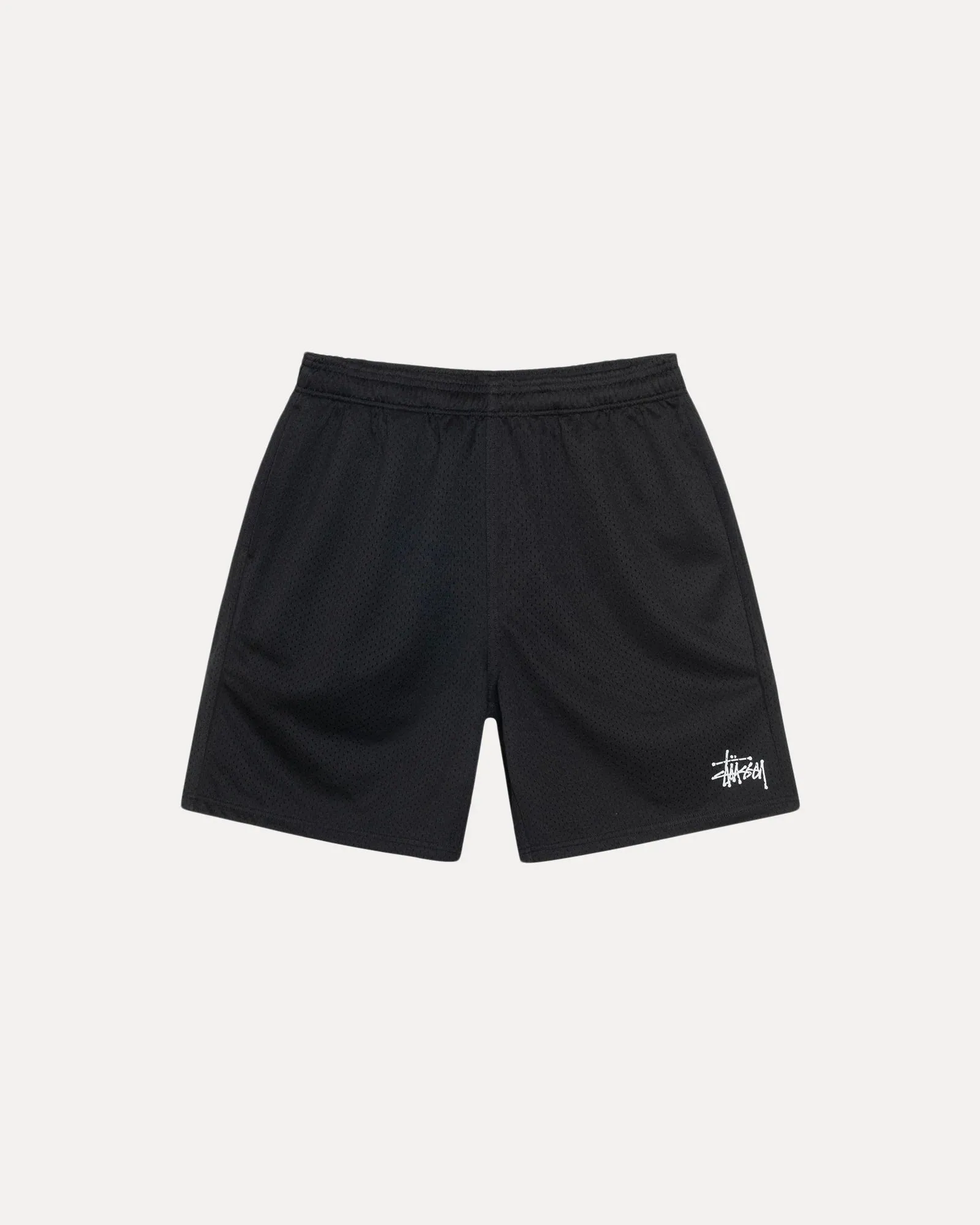 Stussy "Basic Mesh Short" M - Black Icon Fit