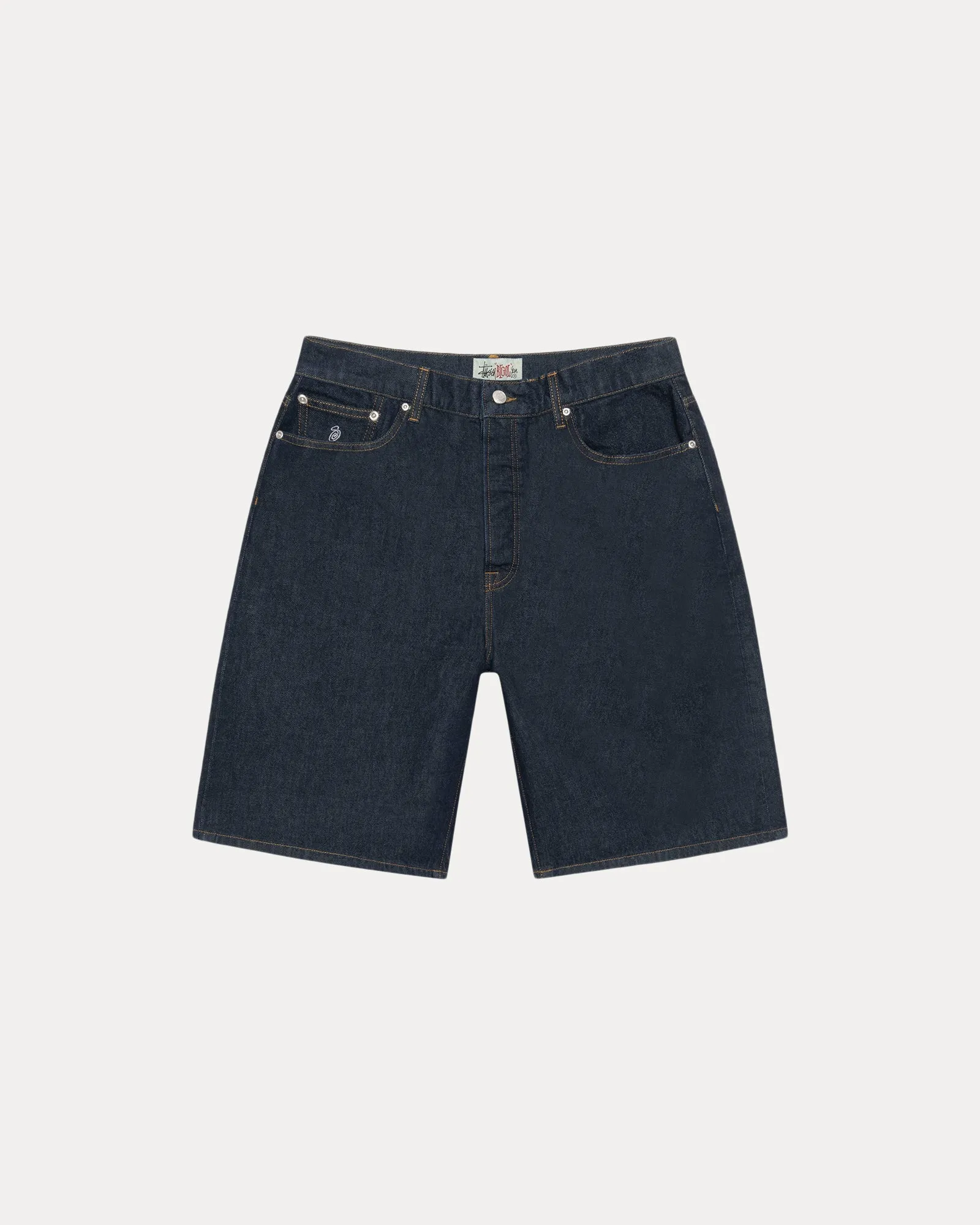 Stussy "Big Ol' Short" M - Rinsed Indigo retro look