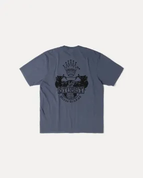 Net Fit Stussy "Built to Last Pig. Dyed Tee" M - Navy