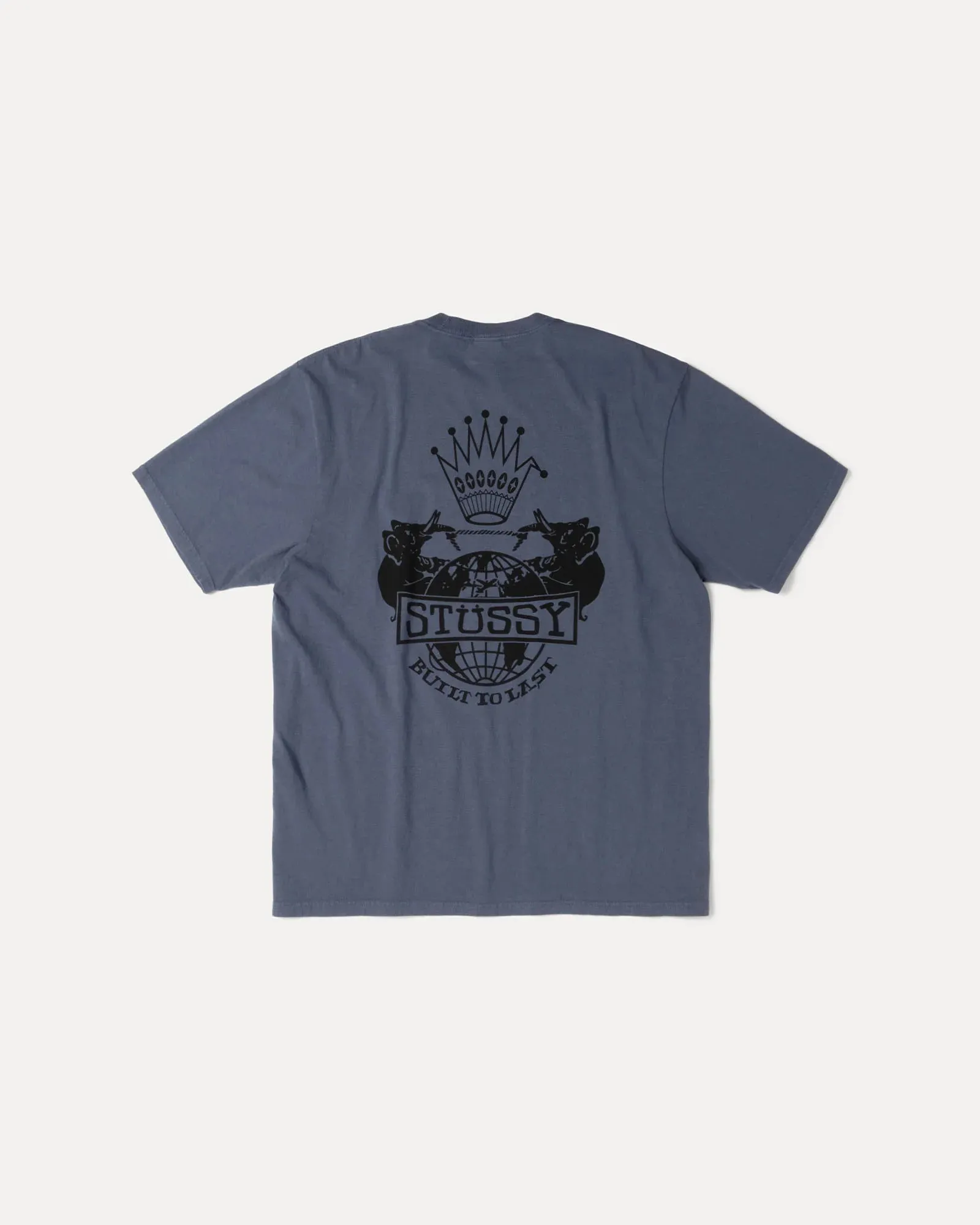 Net Fit Stussy "Built to Last Pig. Dyed Tee" M - Navy