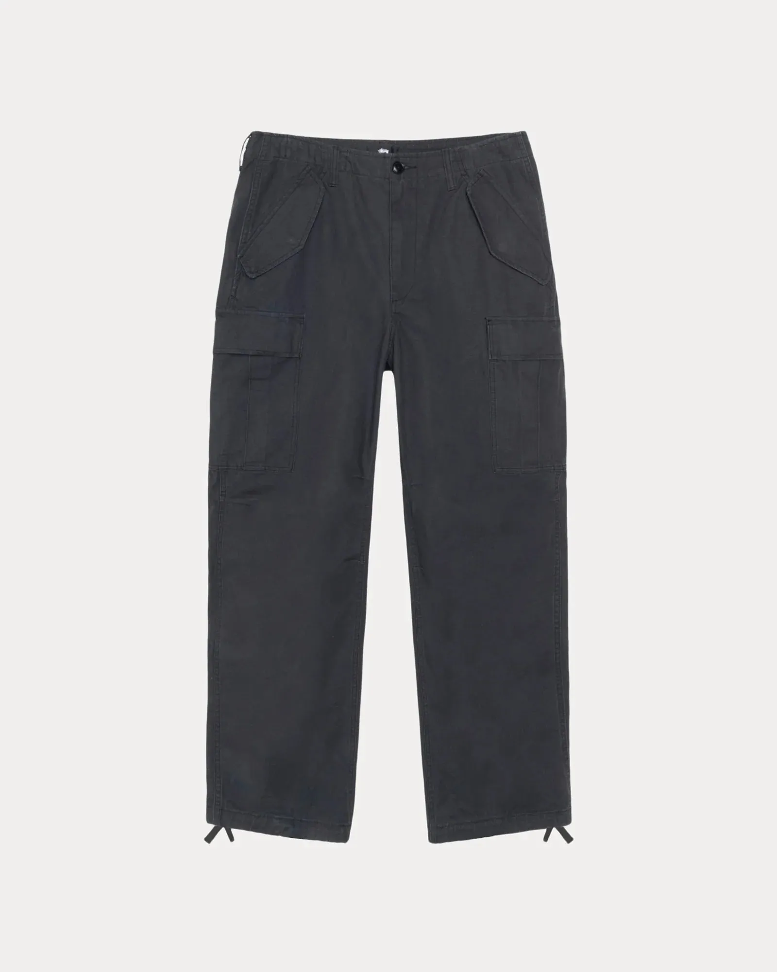 Stussy "Cargo Pant Ripstop" M - Black Sharp Edge NonRestrictive Cut