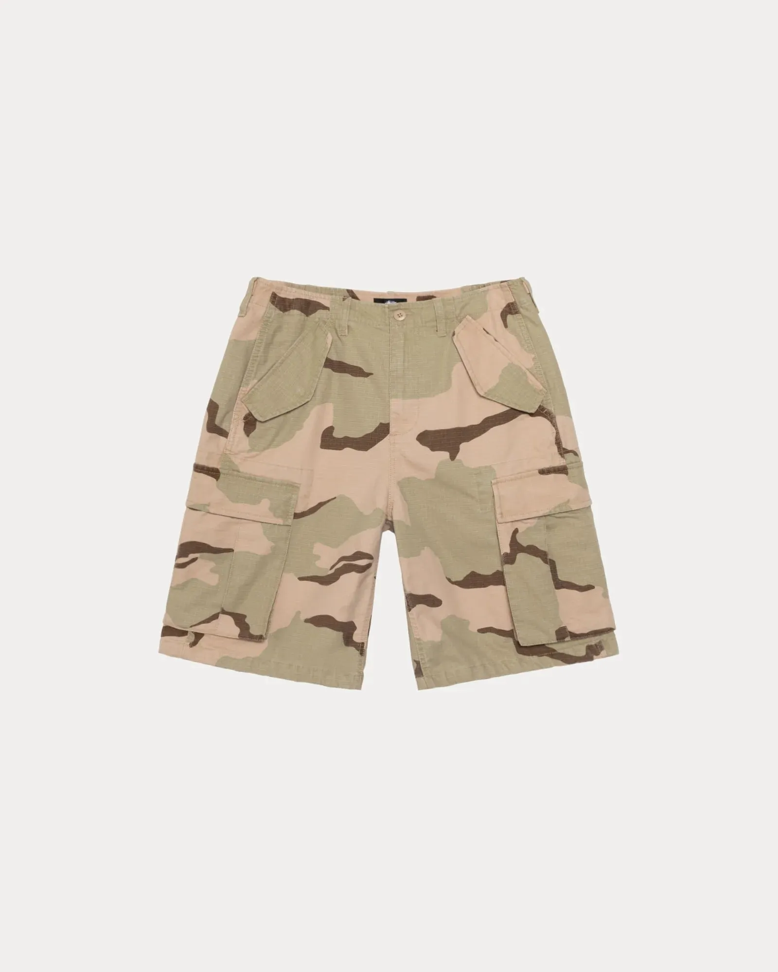 Cold Weather FadeResistant Stussy "Military Cargo Short Ripstop" M - Sand Camo