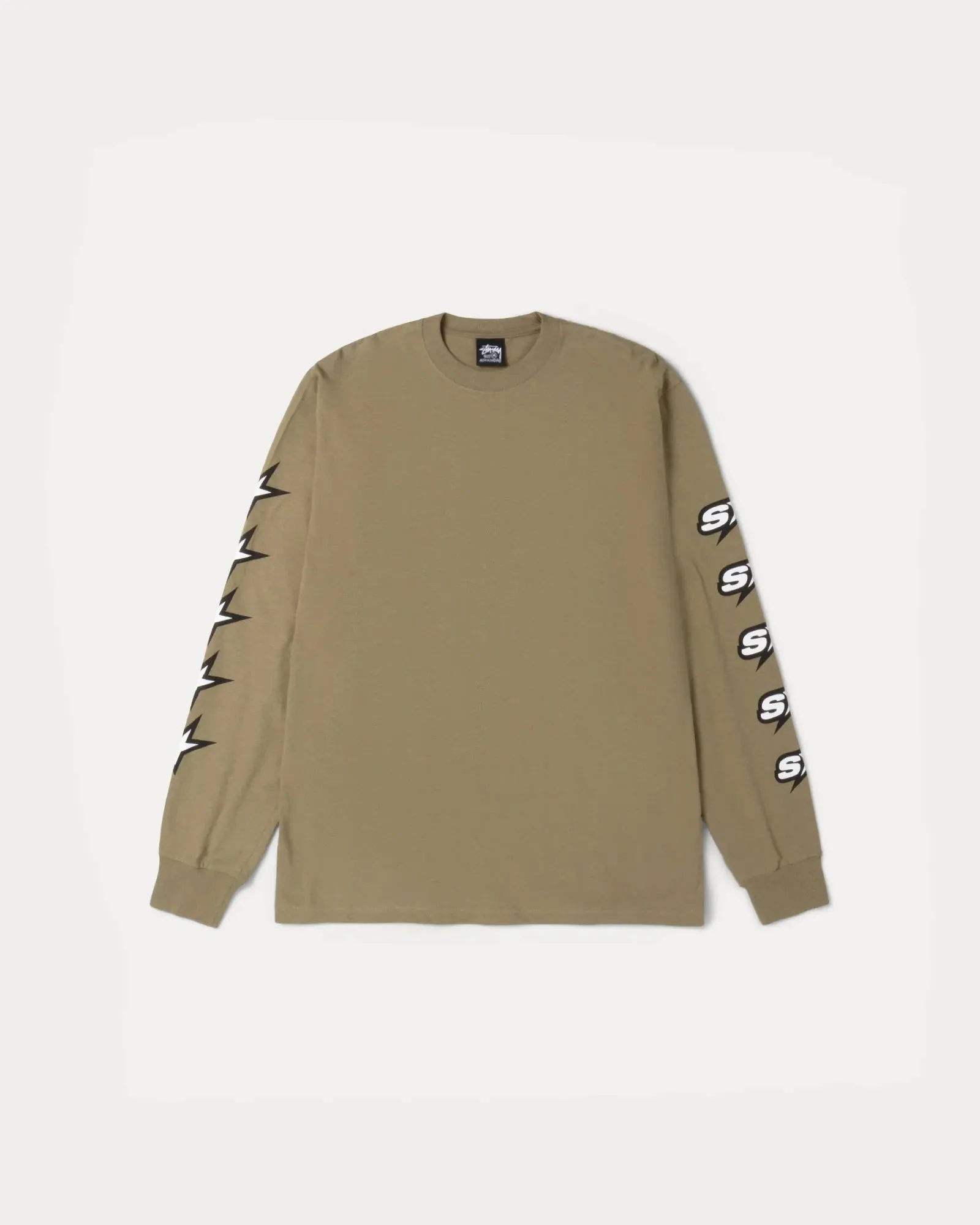Stussy "Speedway LS Tee" M - Army Pure Tone