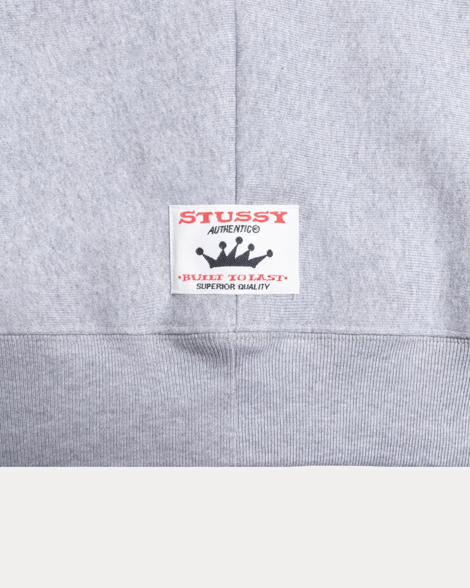 Stussy "Two Tone Hood" M - Grey Heather Airtight Zipper
