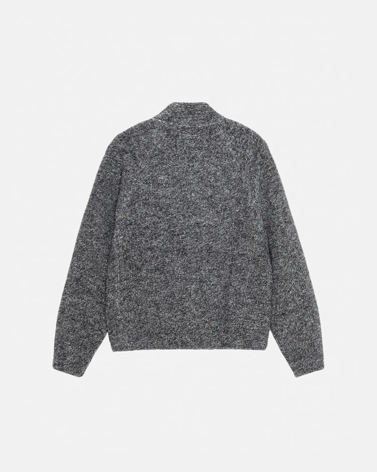 Stussy "Wool Blend Sherpa Mock Neck" M - Black Comfort Look