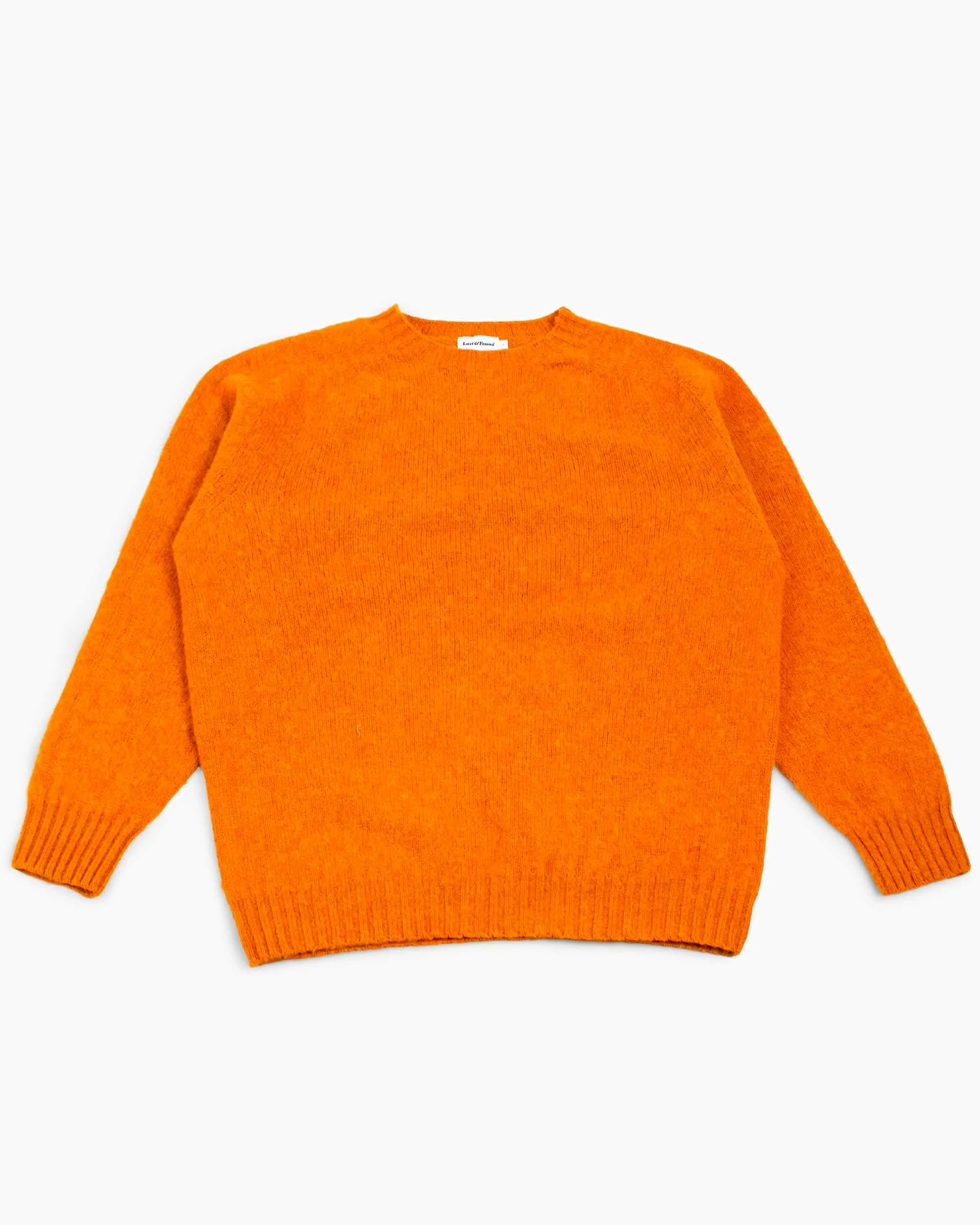 Minimalist Design Breathable fabric Lost & Found Shaggy Sweater Autumn Leaf