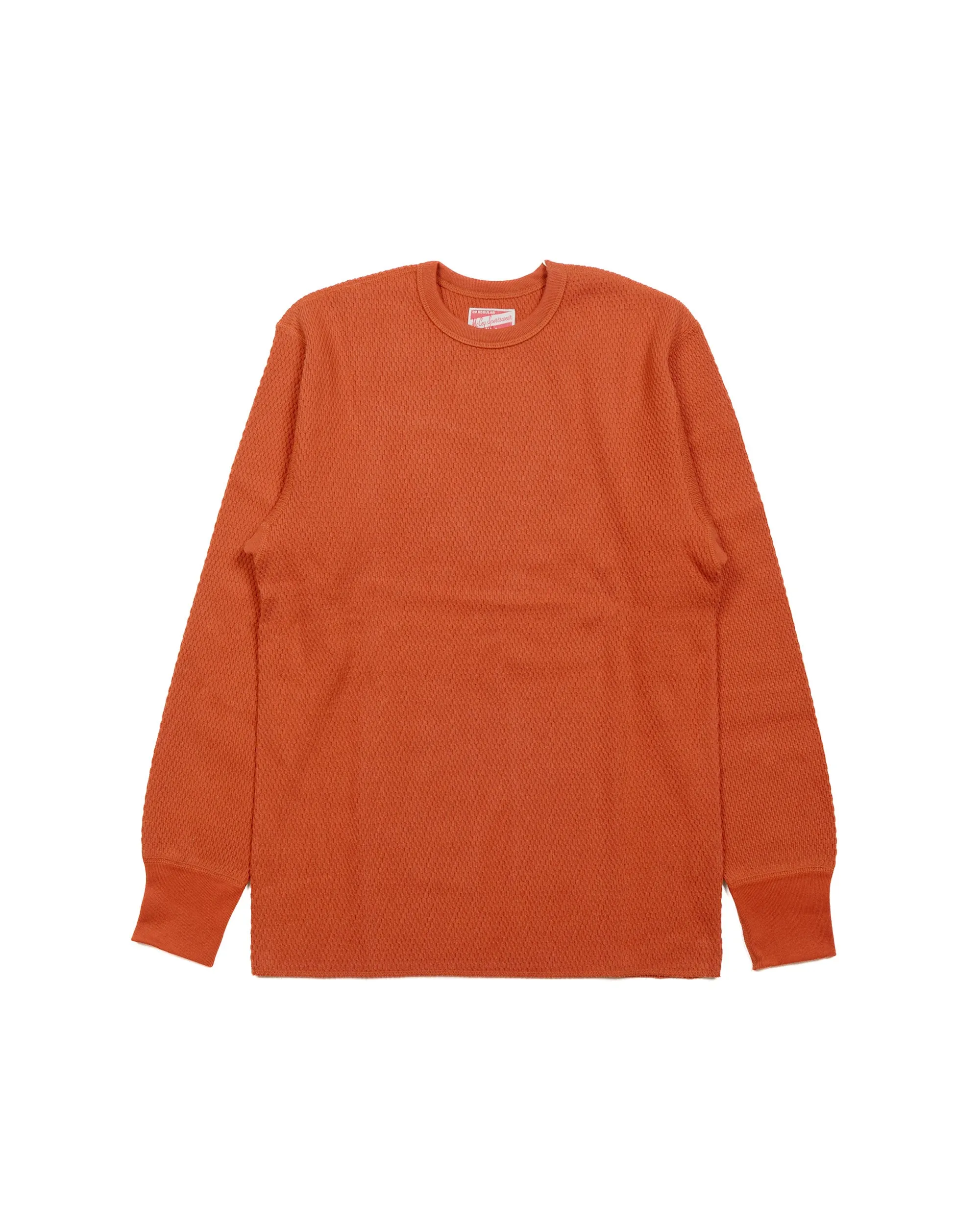 The Real McCoy's MC23115 Honeycomb Thermal Shirt Blood Red Personalized Home Relaxation