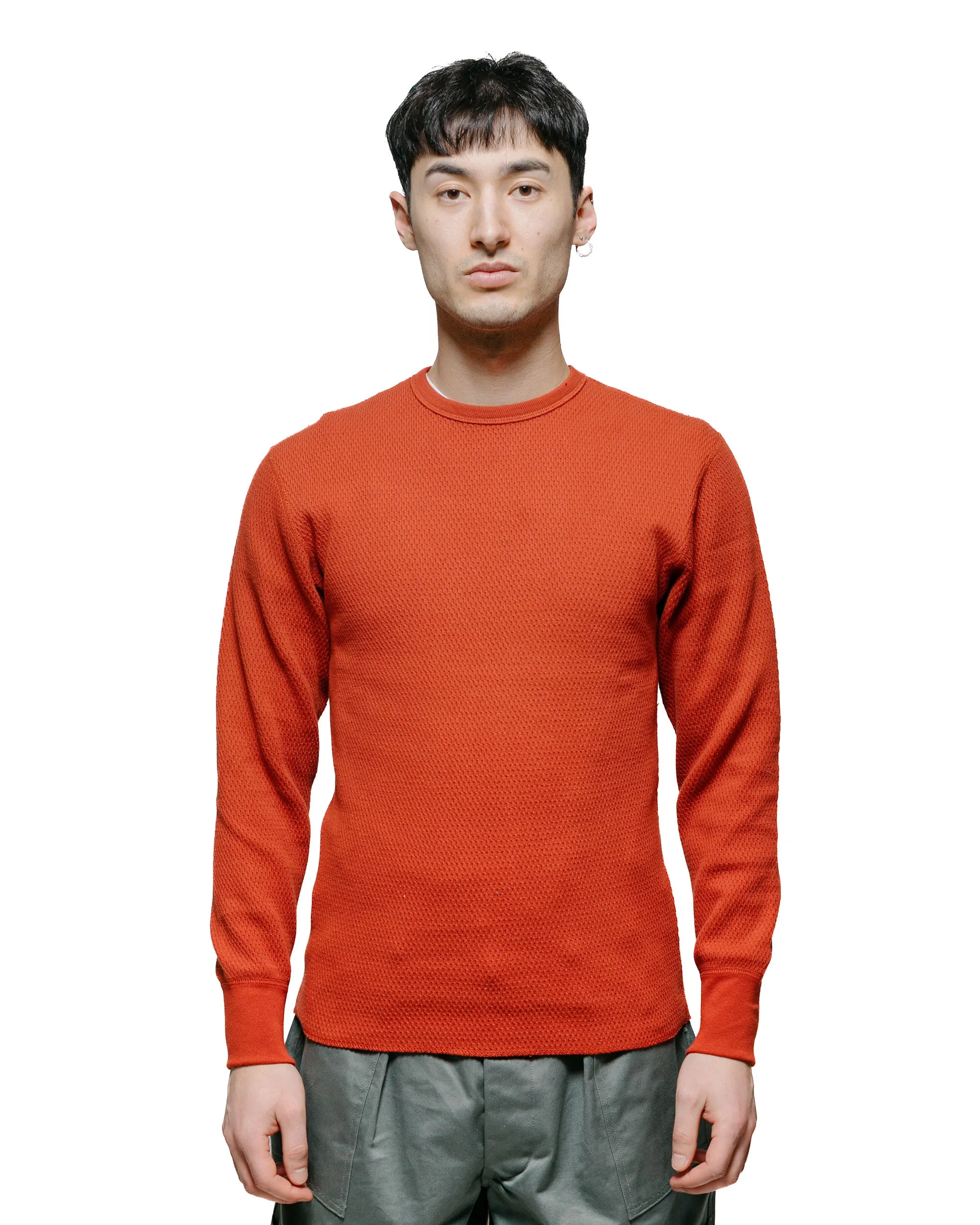 product stain resistant convenience The Real McCoy's MC23115 Honeycomb Thermal Shirt Blood Red
