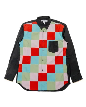 Comme des Gar?ons SHIRT Patchwork Check Shirt Black Mix Classic Appeal