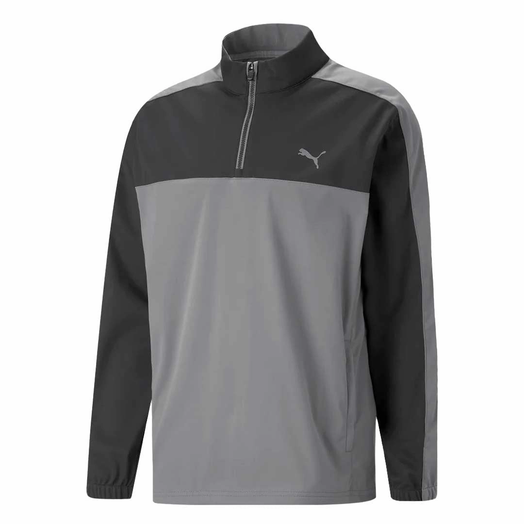 Puma - Men's Momentum Woven 1/4 Zip Sweater (537468 01) Stretch Material Oversized Silhouette