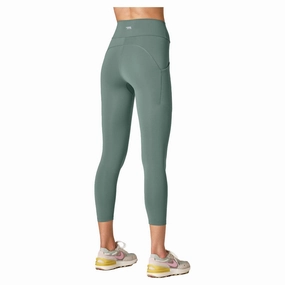 Women's Ab Waisted Camelflage Ankle Grazer 25 Inch Leggings Smooth Coverage