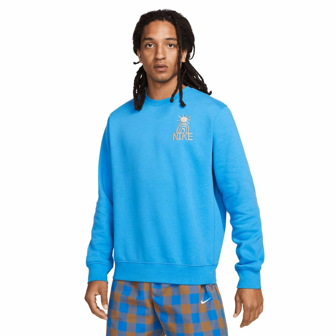 Fleece Crew Sweatshirt Front Pocket
