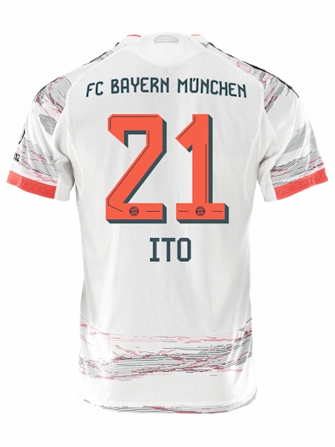 Outdoor Performance adidas Ito Authentic Away Jersey 25/26 w/ Sponsor   Meister Bundesliga Patch (White/Red)