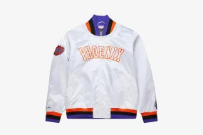 SheerLayeredPanels QuickDryingTech Mitchell & Ness x Manor "Phoenix Suns Jacket" M - Chalk White / Orange / Purple