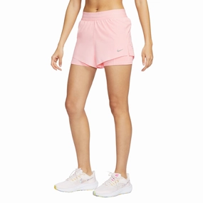 Womens Nike Swift Dri-FIT Mid-Rise 2-in-1 Running Shorts Sweat Wicking Technology