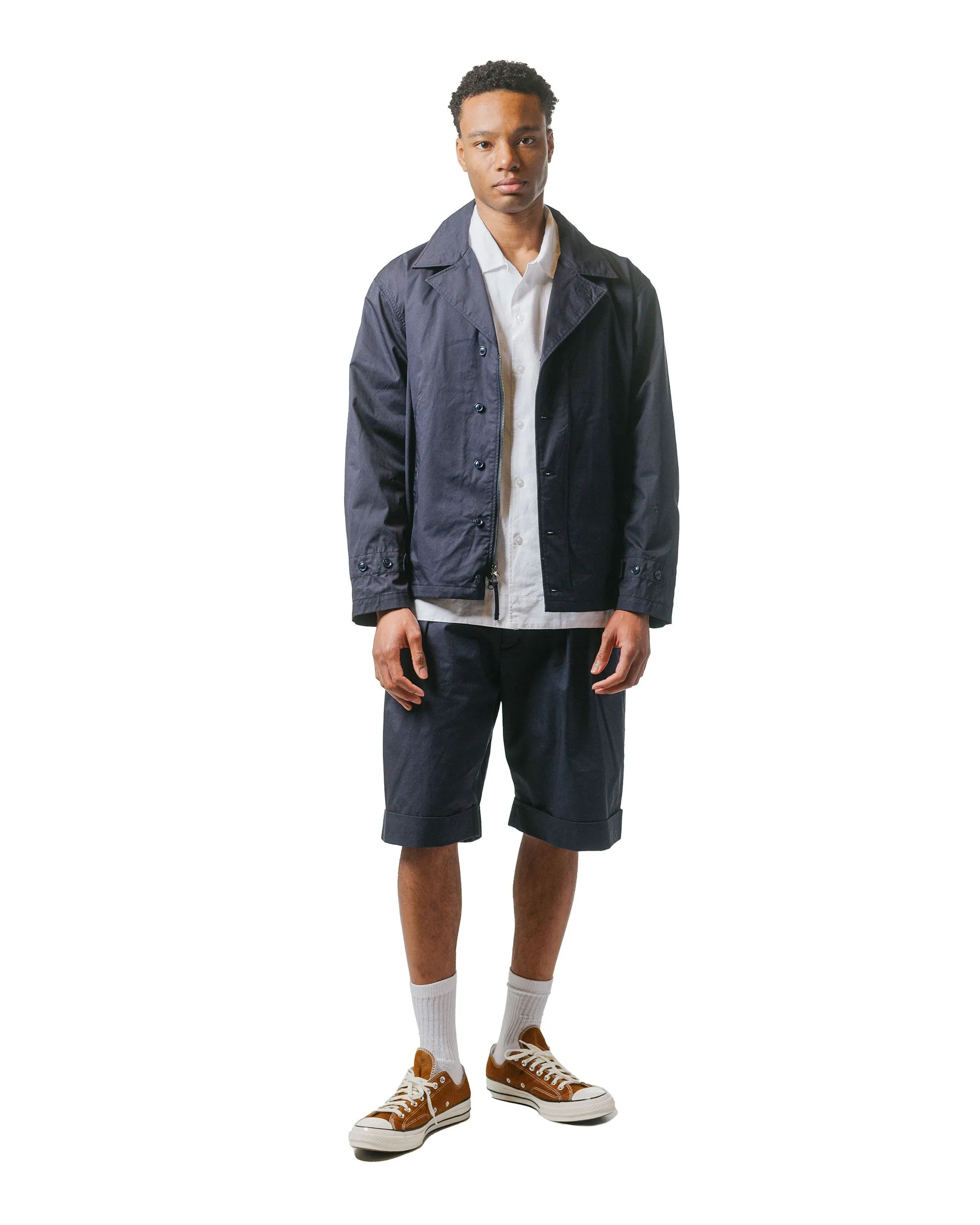 Engineered Garments Guayabera Shirt White Handkerchief Linen Tropical theme Long Sleeve